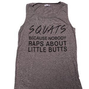 SHESHOW “squats” racerback tank